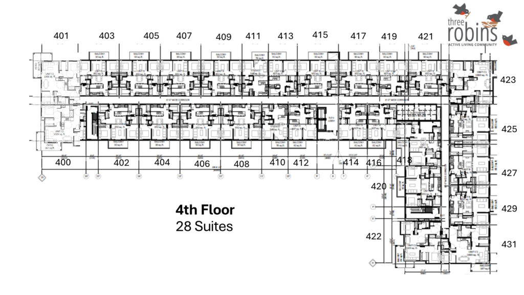 floor plan of 4th floor