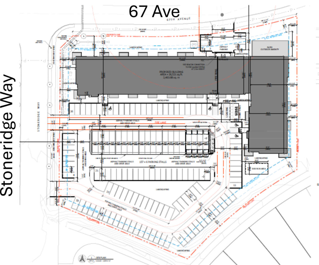 site plan for 3 robins grande banks building